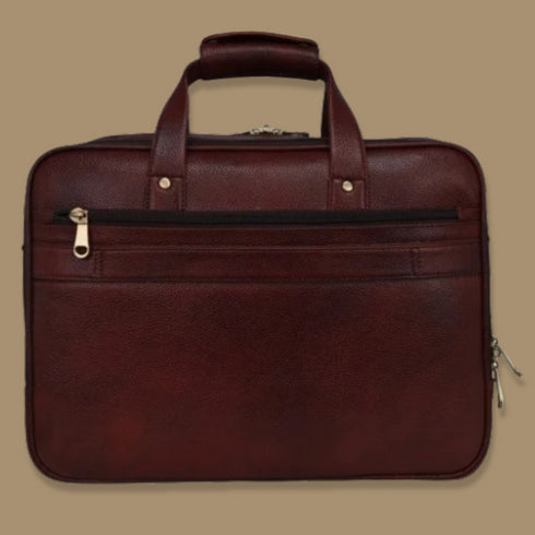 Atharv Black Multi Compartment Laptop bag Mozri